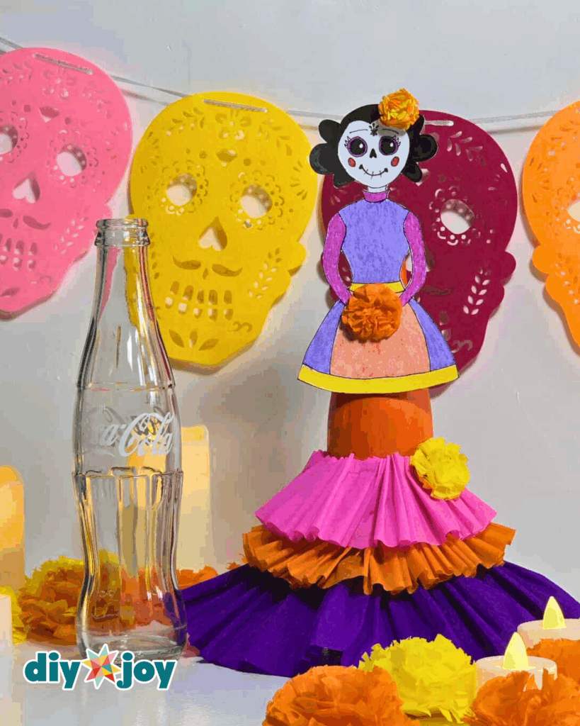 Easy La Catrina from a Recycled Coke Bottle