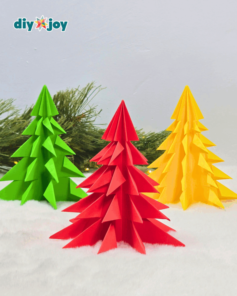 Easy Origami Christmas Tree Kids Can Make