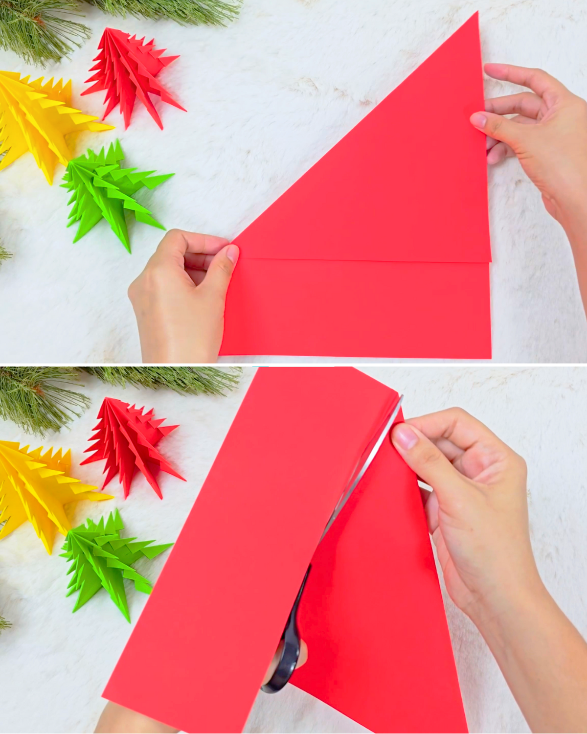 How to Make 3D Origami Christmas Tree