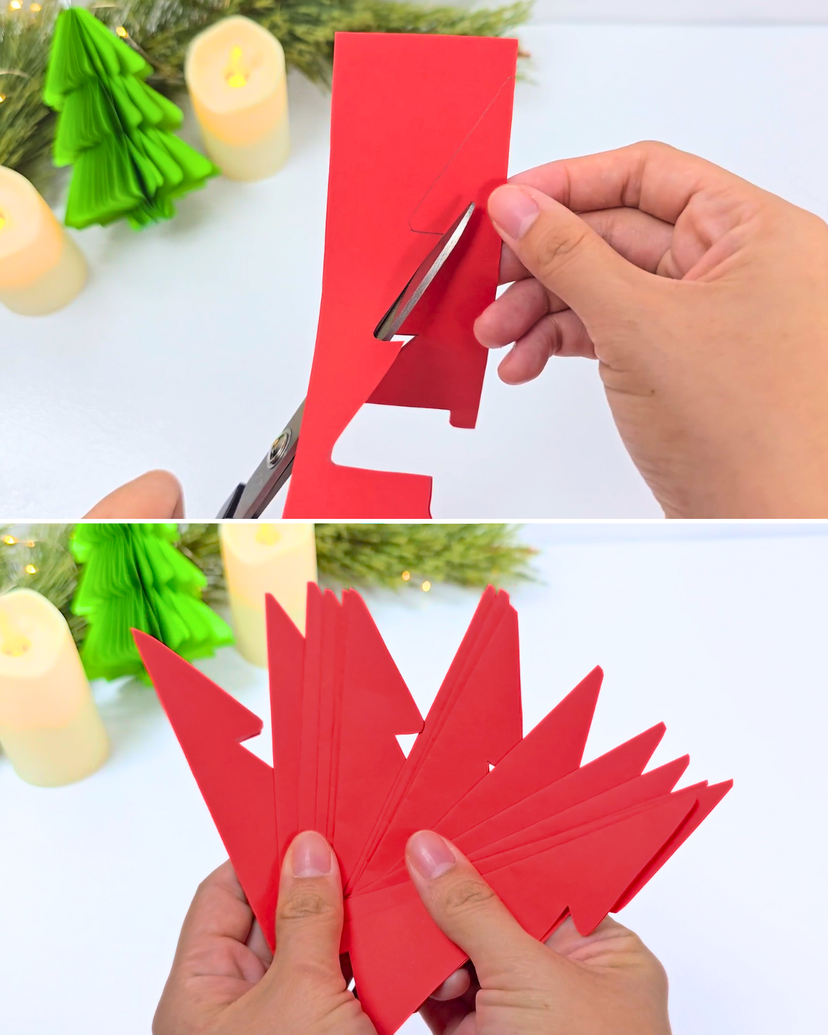 How to Make a 3D Honeycomb Paper Christmas Tree