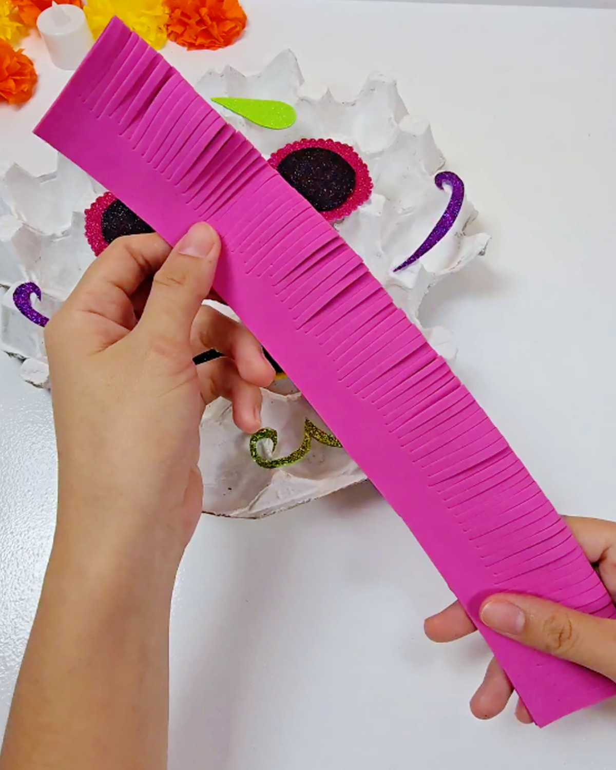 How to Make a Colorful Sugar Skull from Egg Trays