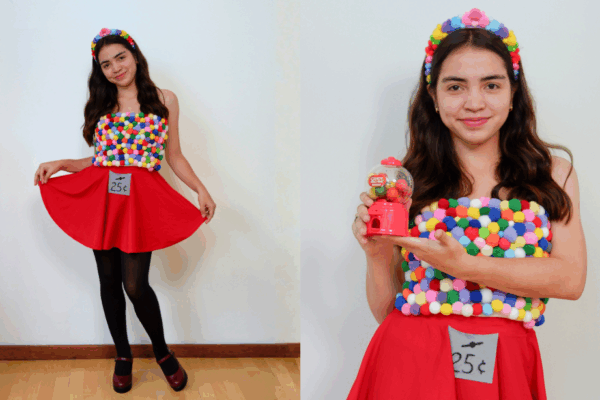How to Make a Gumball Machine Inspired Cotume