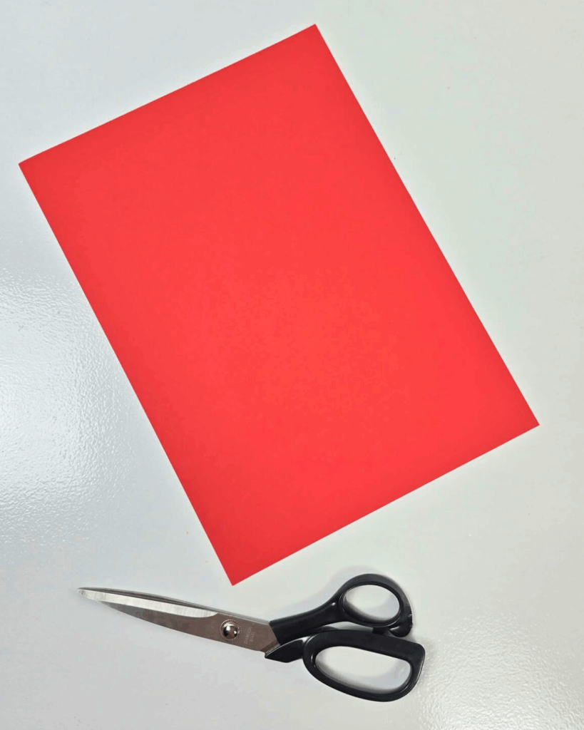 Materials for 3D Origami Christmas Tree