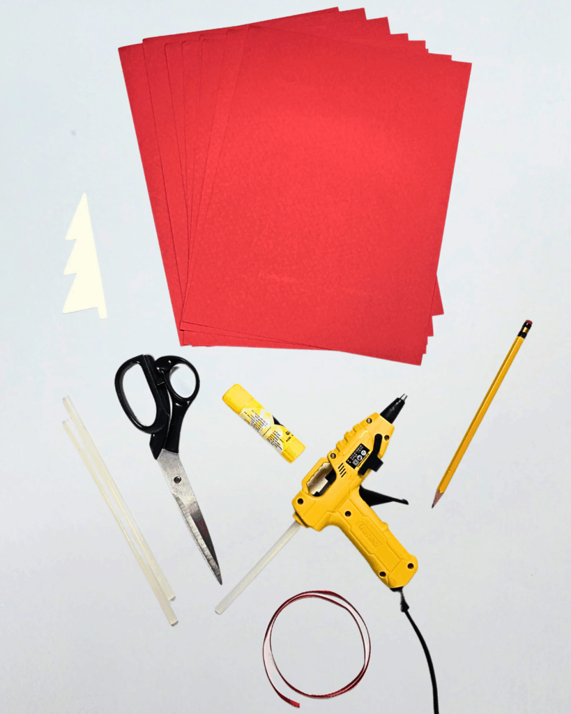 Materials for Honeycomb Paper Christmas Tree