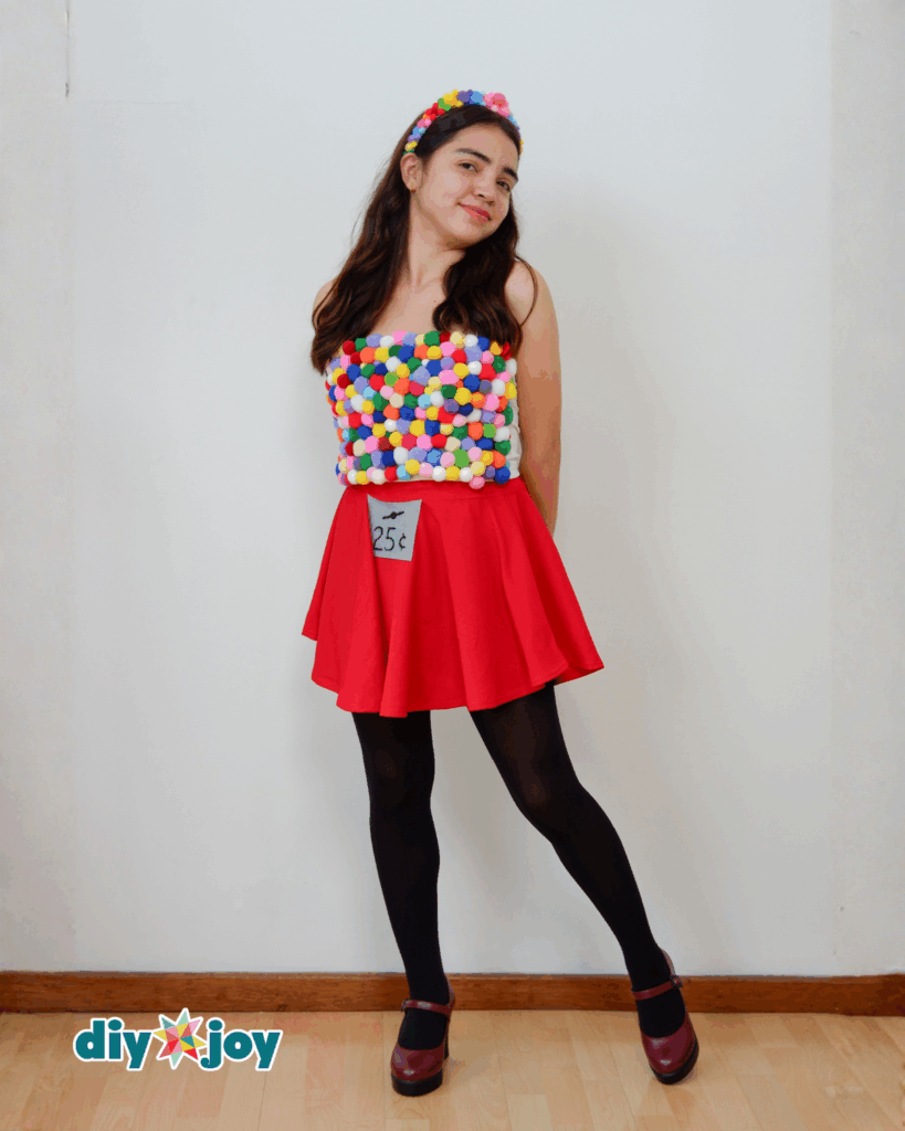 Simple Candy-Themed Gumball Machine Costume