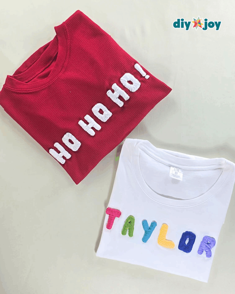 Simple DIY Christmas Sweater Embroidery