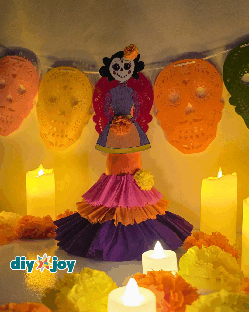 Simple DIY La Catrina for Día de los Muertos