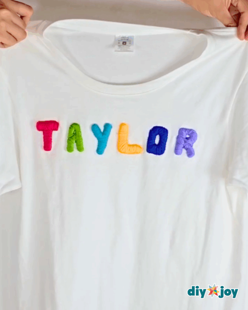 Simple T-Shirt Name Embroidery