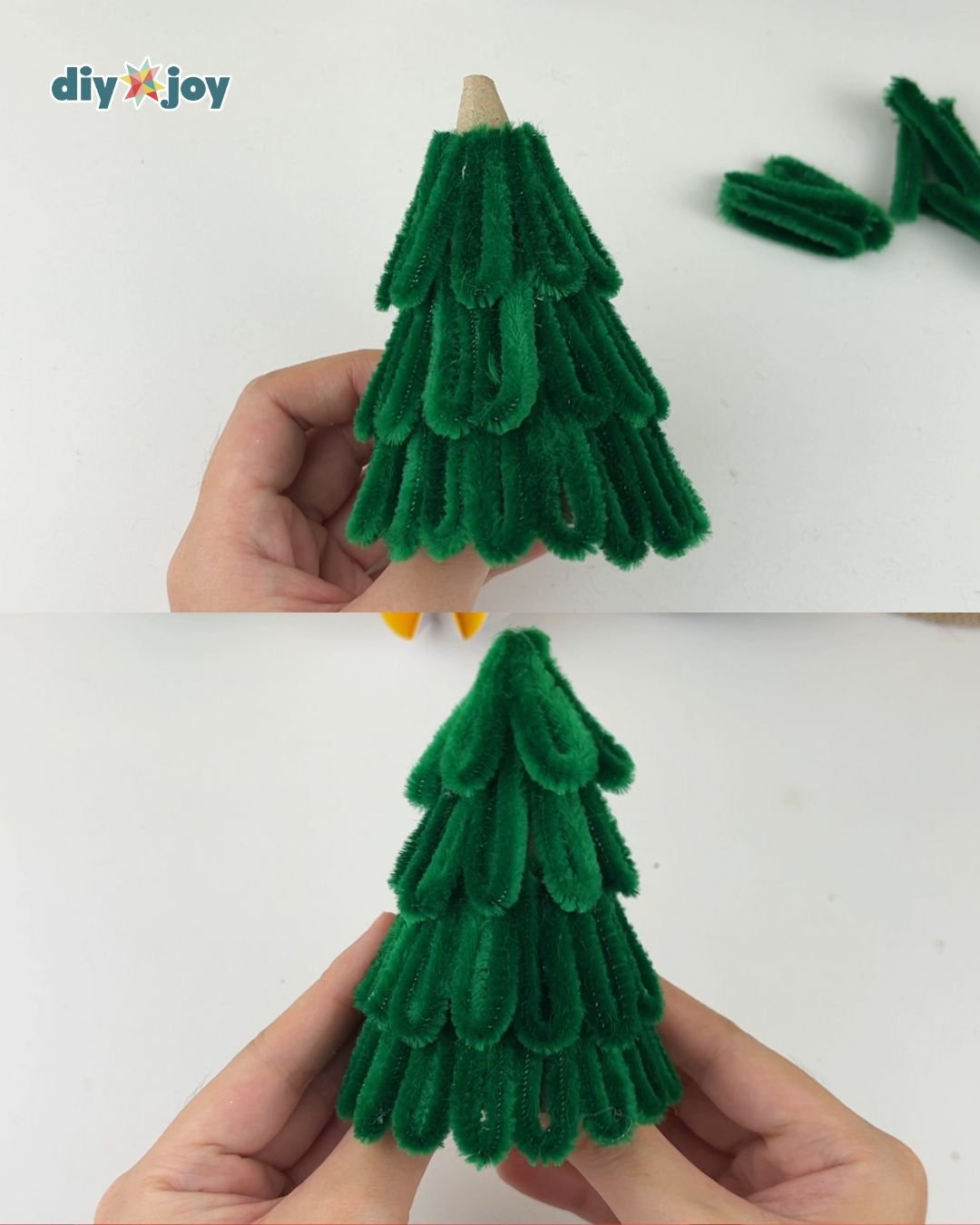 mini pipe cleaner Christmas tree