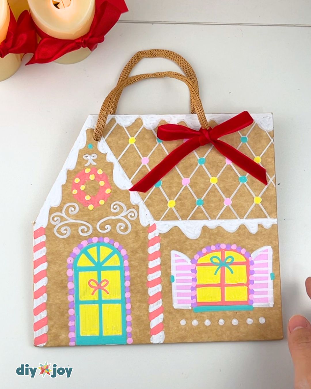 Paper Bag Gingerbread House