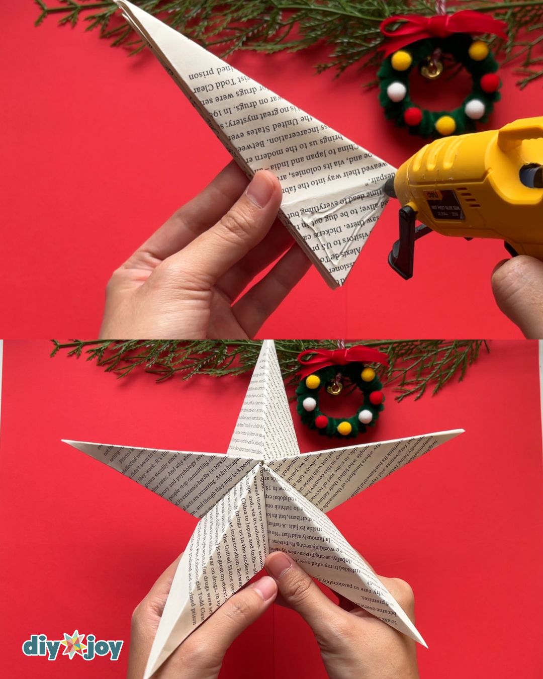 3D paper star tutorial