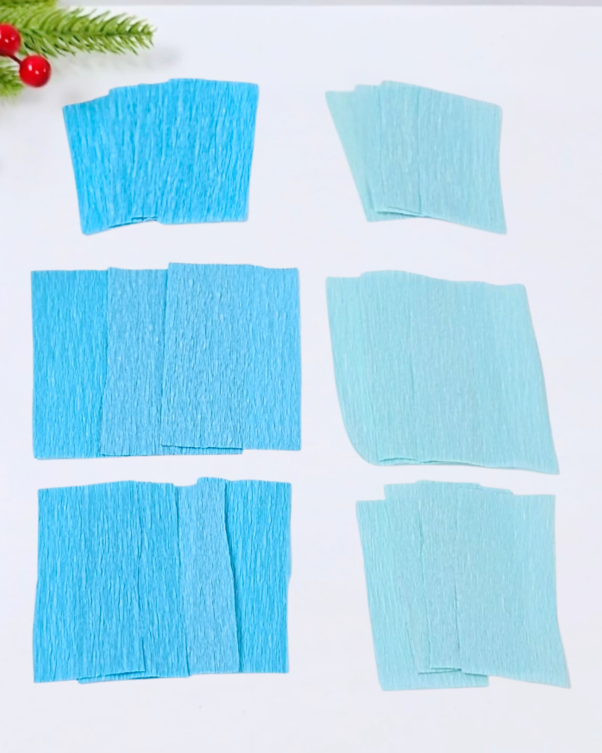 DIY Crepe Paper Poinsettia Christmas Ornament