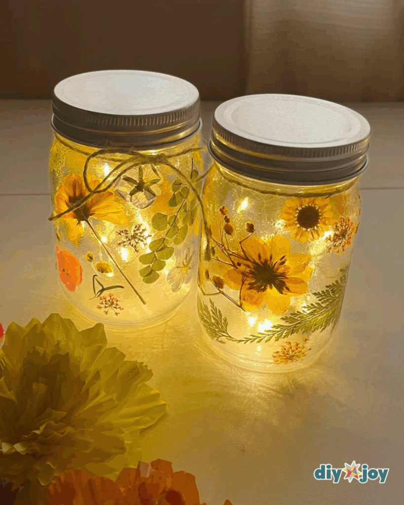 DIY Mason Jar Fairy Lights