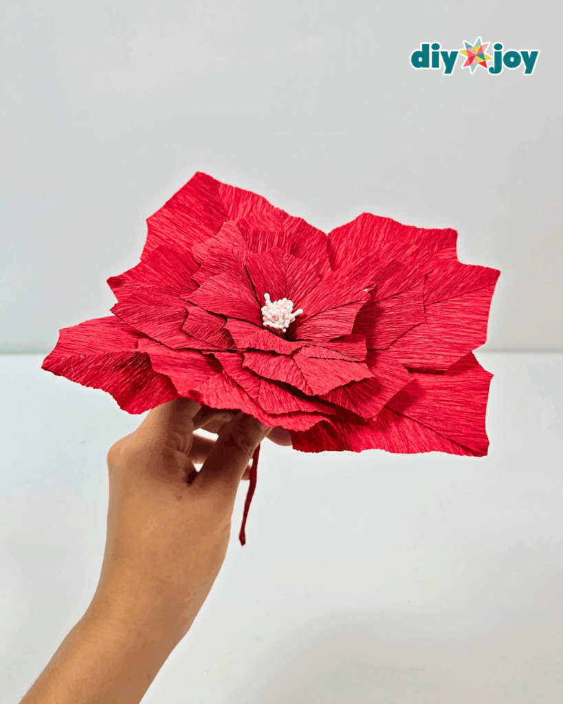 DIY Paper Flower Christmas Ornament