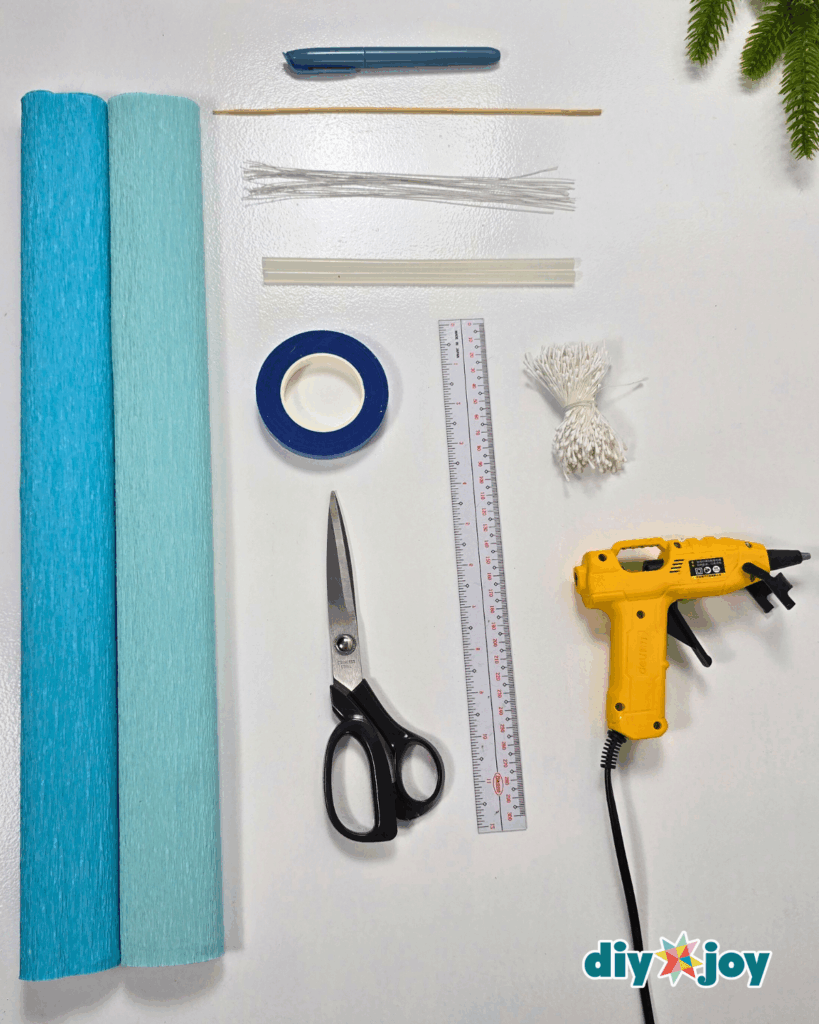 DIY Poinsettia Materials