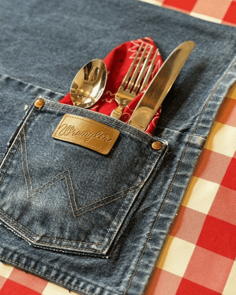 Easy DIY Denim Placemats