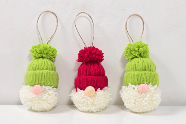 Easy DIY Santa Gnome Ornament