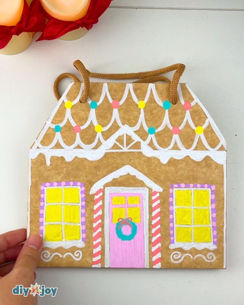 Gingerbread house gift bag