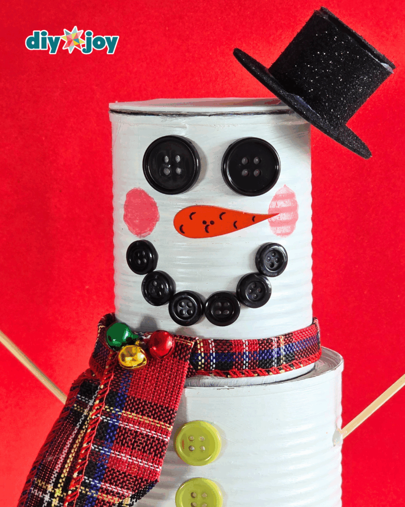 How to Make Tin Can Snowman