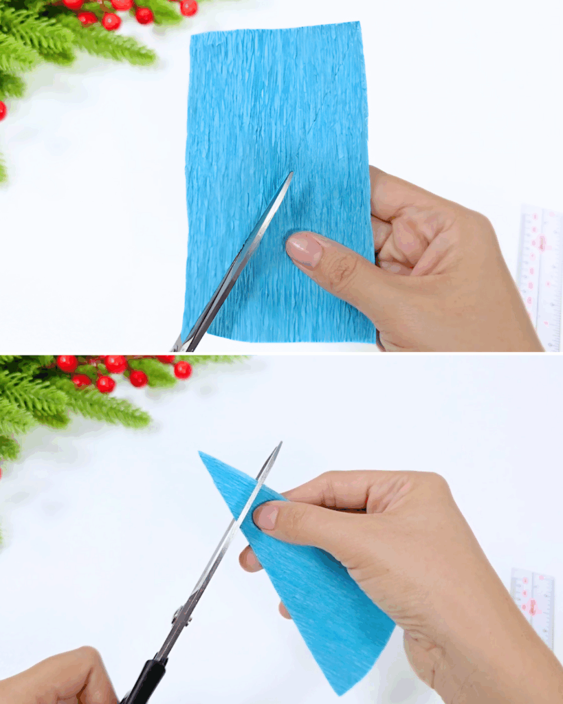 How to Make a Crepe Paper Poinsettia Ornament for Christmas
