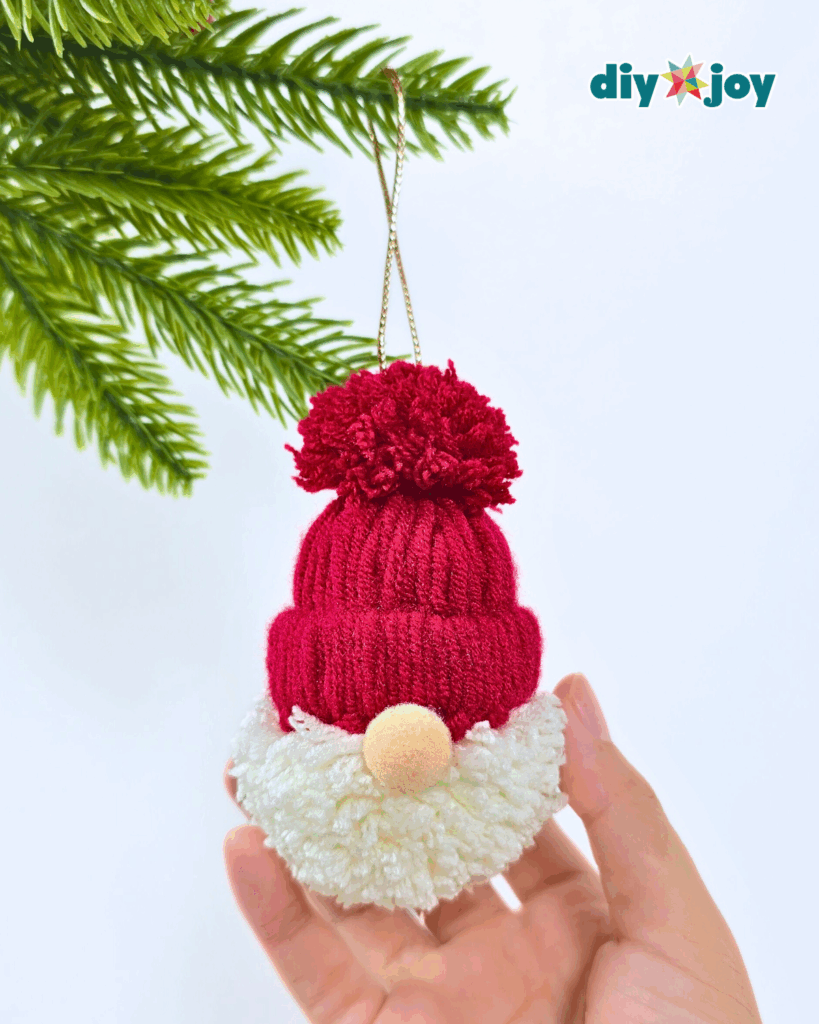 How to Make a Santa Gnome Ornament in 5 Minutes