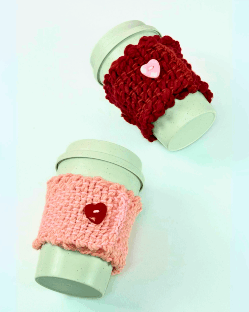 How to Make a Woven Cozy Mug Using Yarn