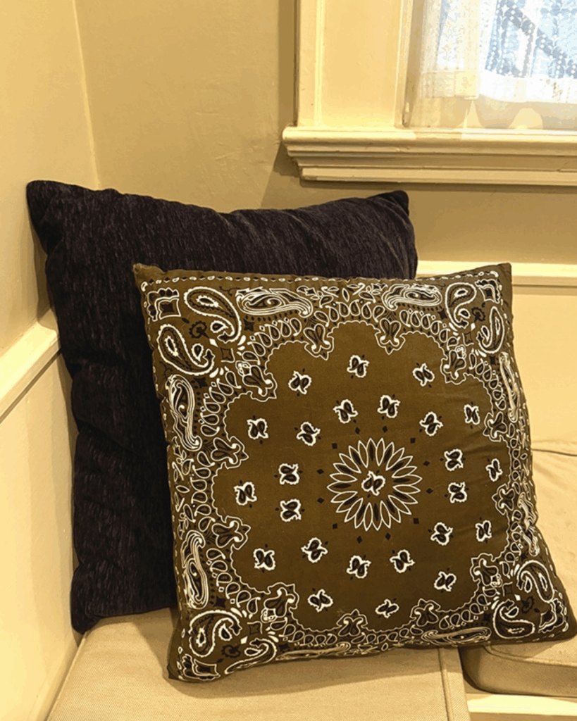 How to Sew Bandana Pillow