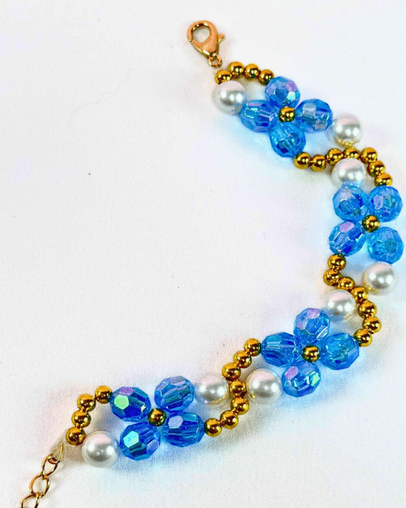 Make Your Own Flower Beaded Bracelet