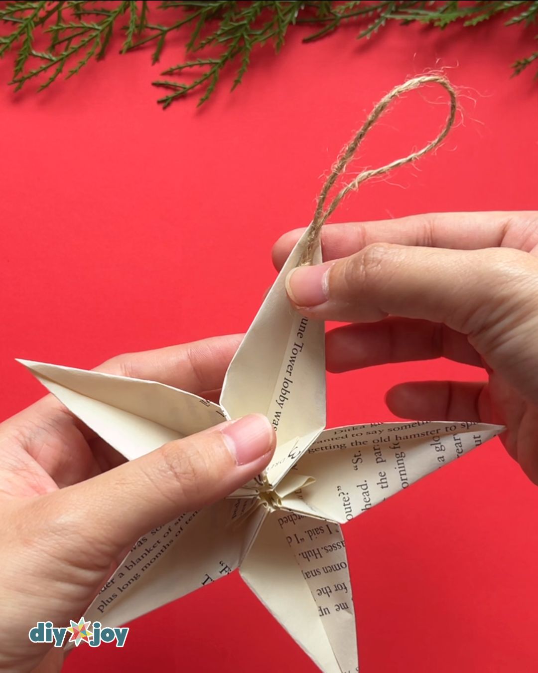 Origami star instruction