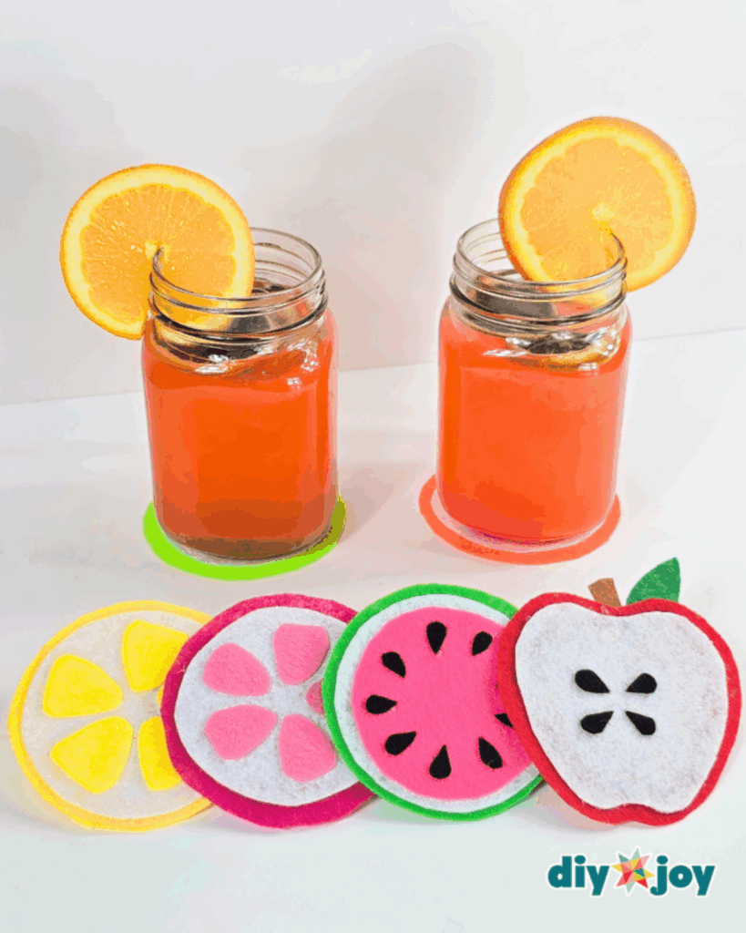 Simple Felt Fruit Coaster Tutorial