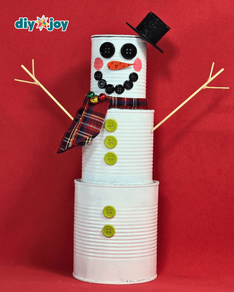 Tin Can Snowman Craft for Kids