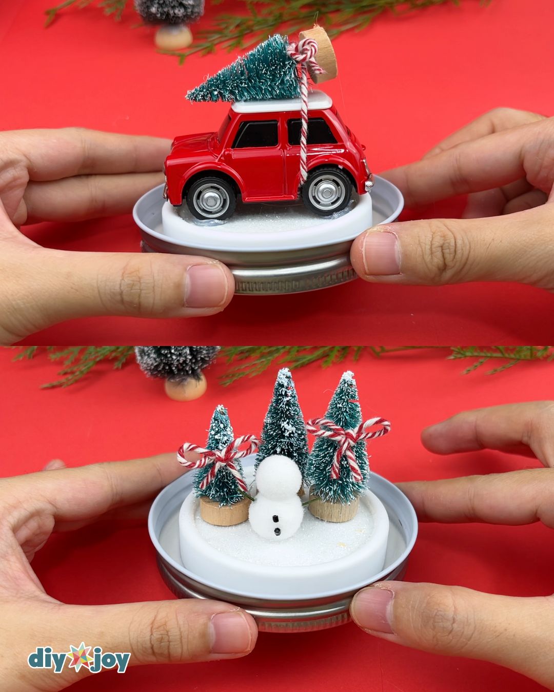 Christmas snow globe craft