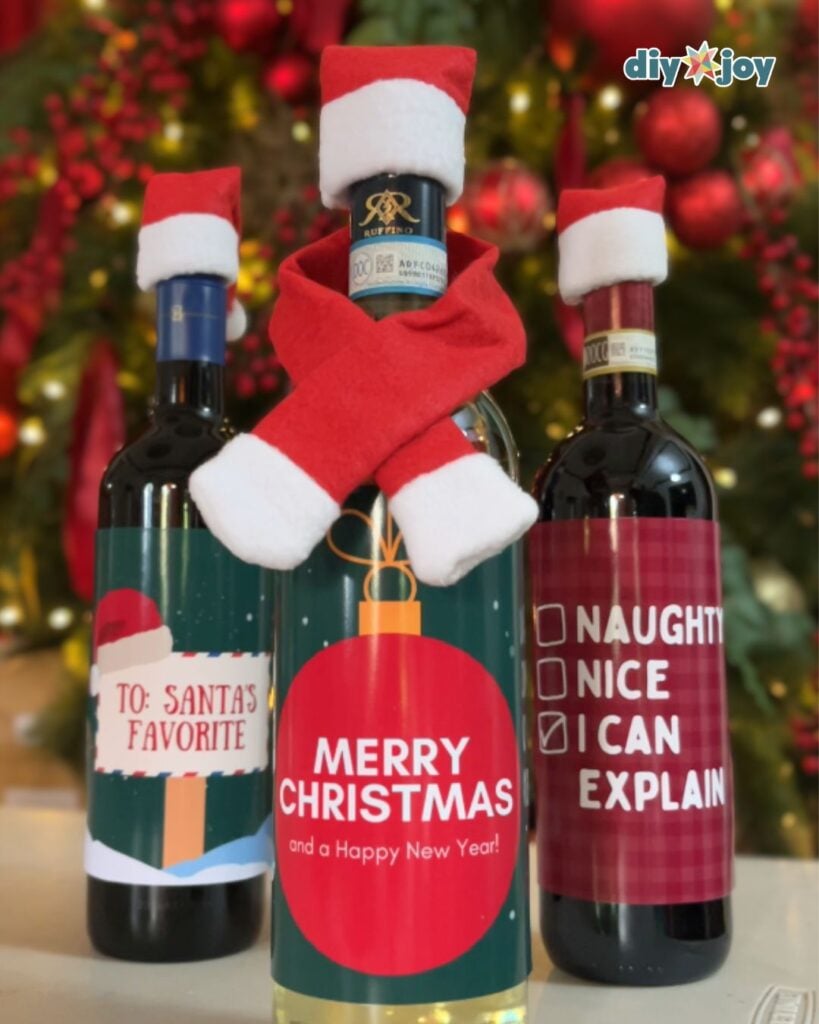 Custom Holiday Wine Labels
