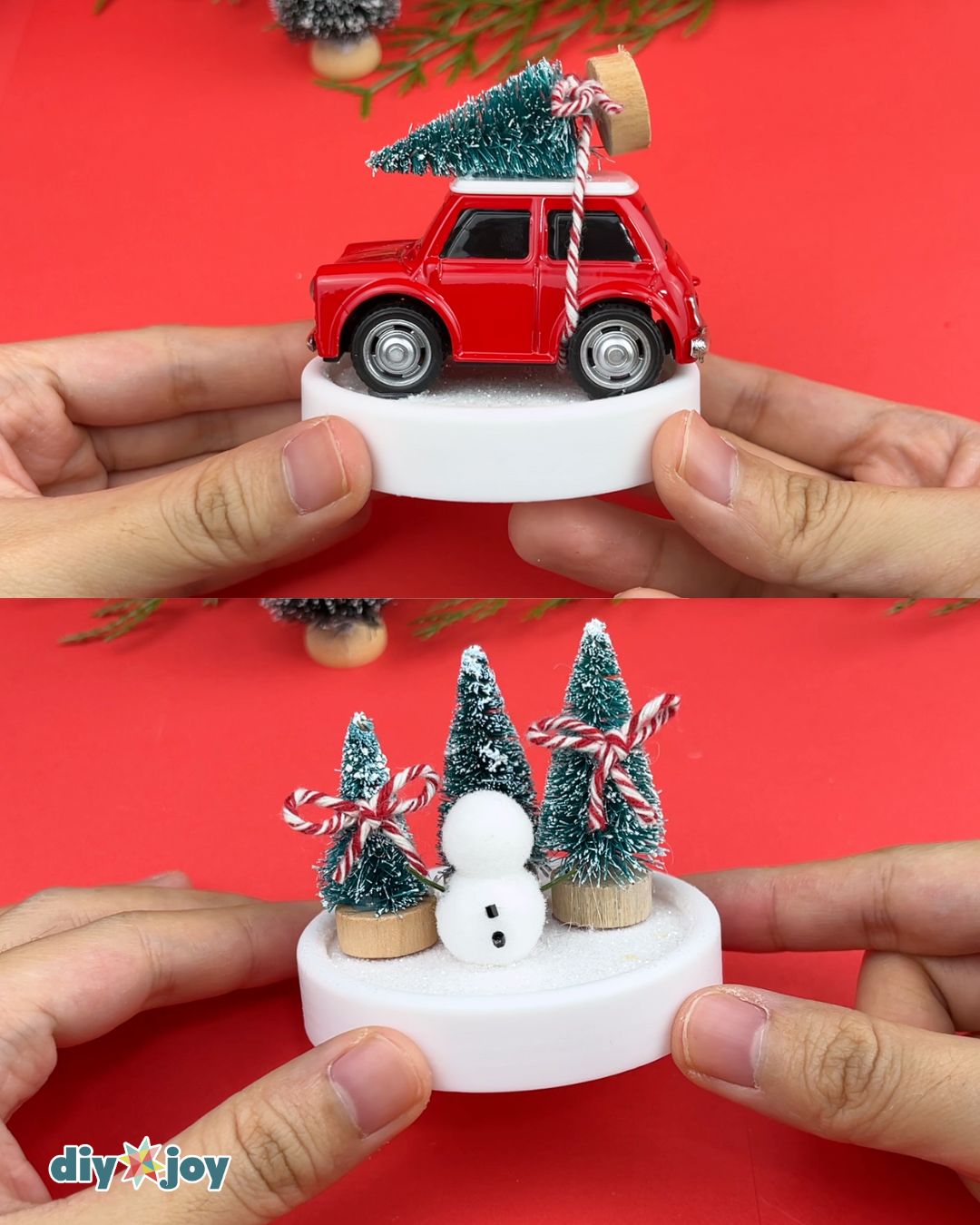 DIY snow globe without water