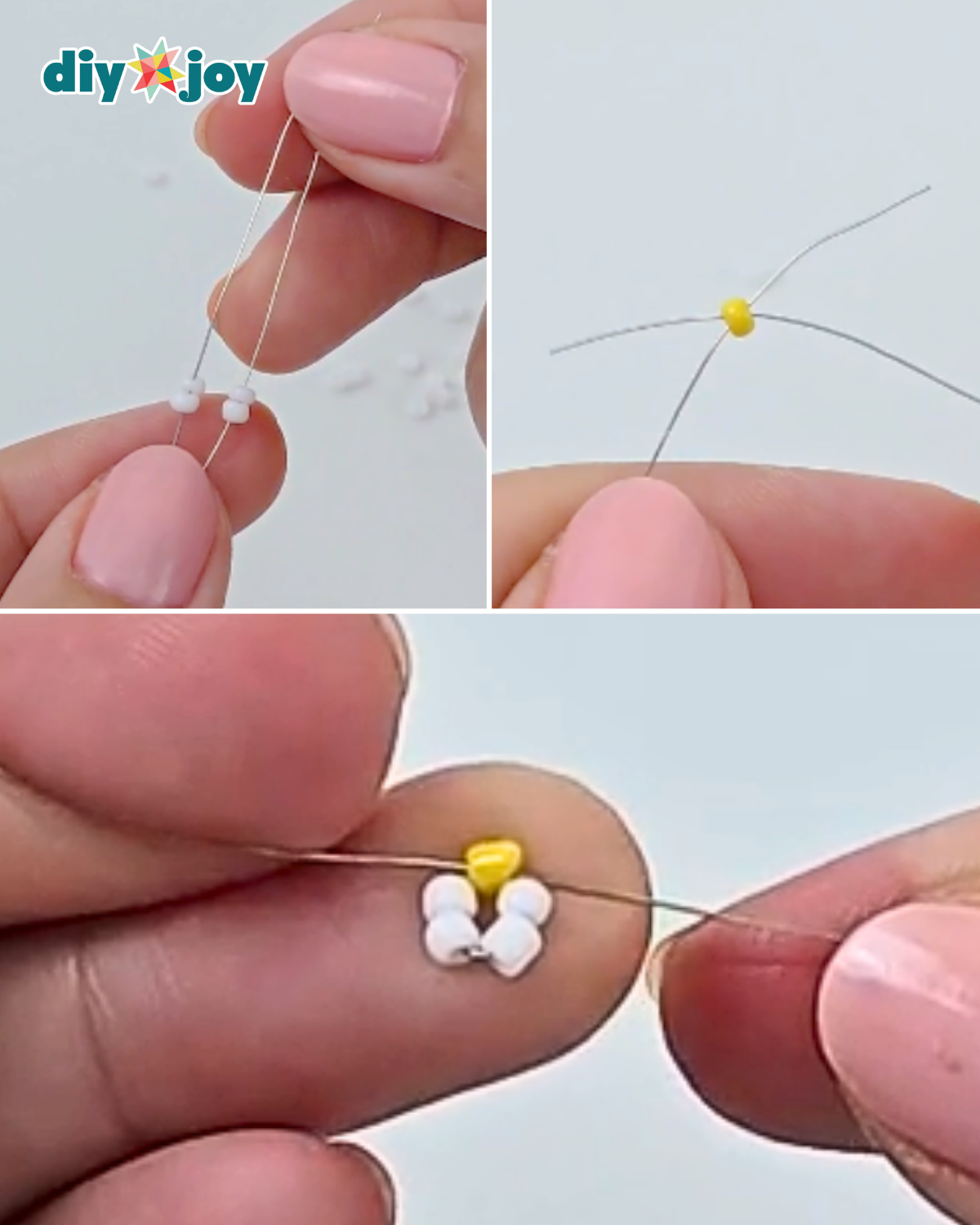How to Make Daisy Bead Rings