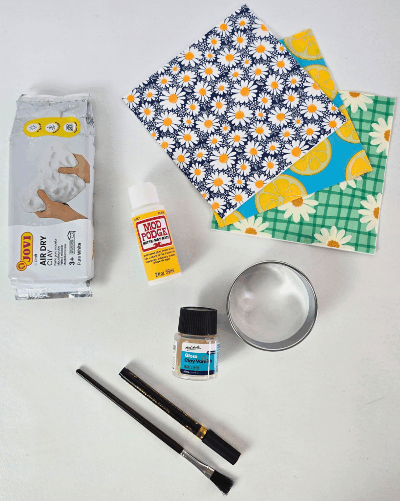 Materials for Air-Dry Clay Jewelry Trinket