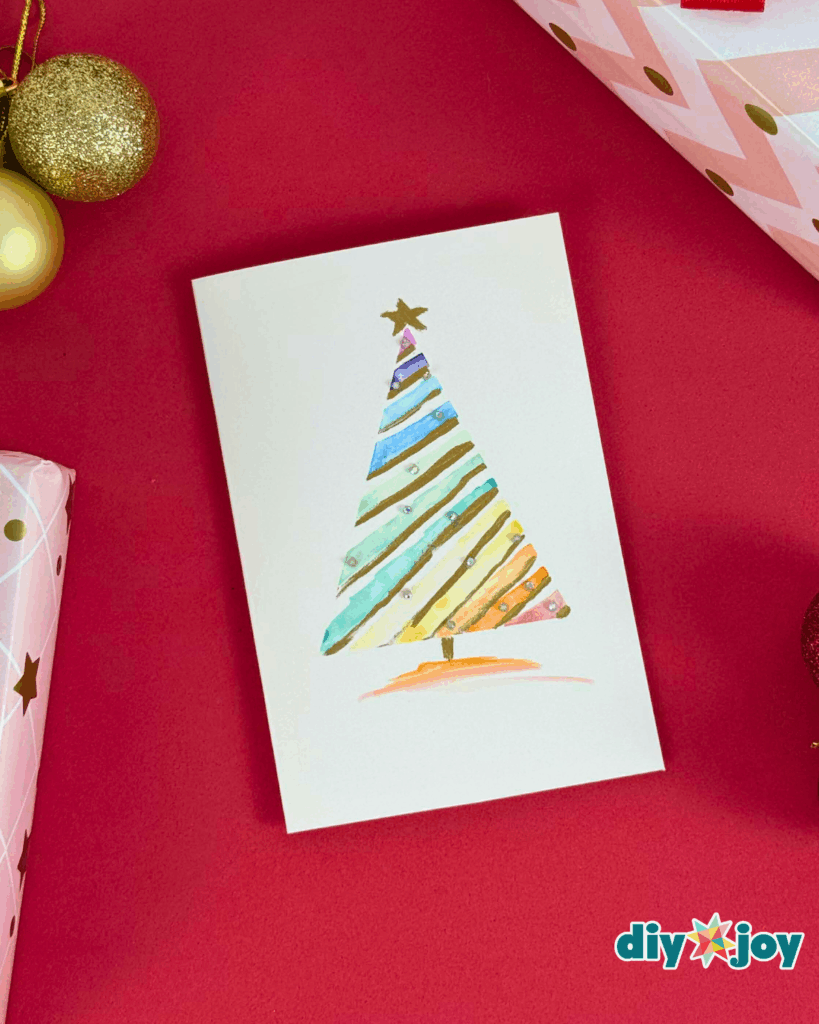 Simple Handmade Watercolor Christmas Cards