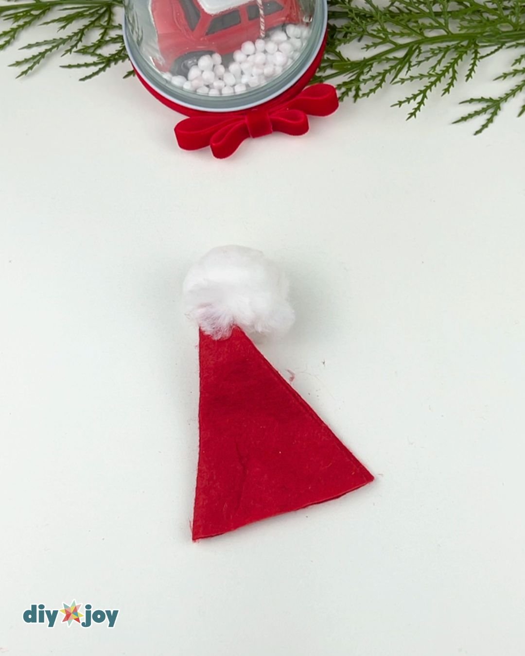 mini Santa hat for wine