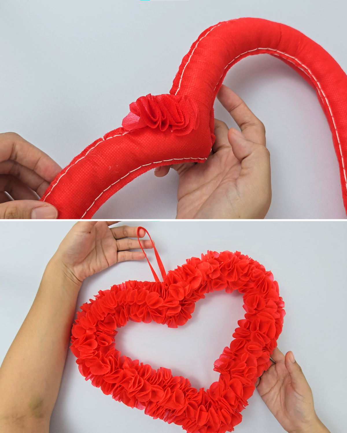 Budget-Friendly Heart Wreath DIY