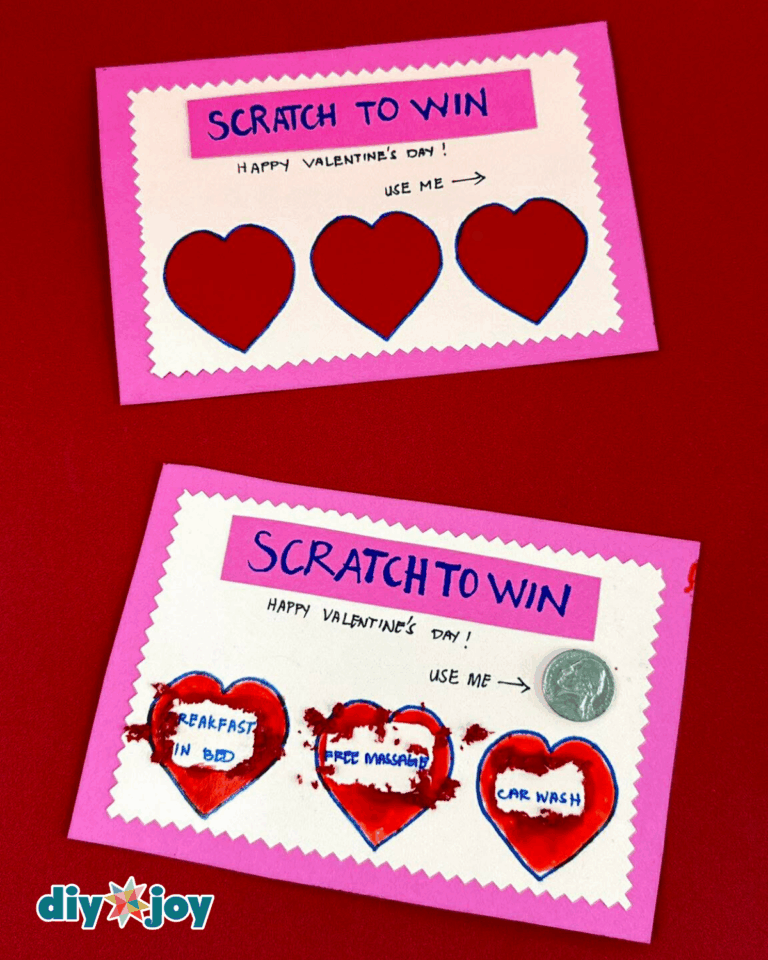 DIY Scratch Card Gift for Valentine's Day - DIY Joy