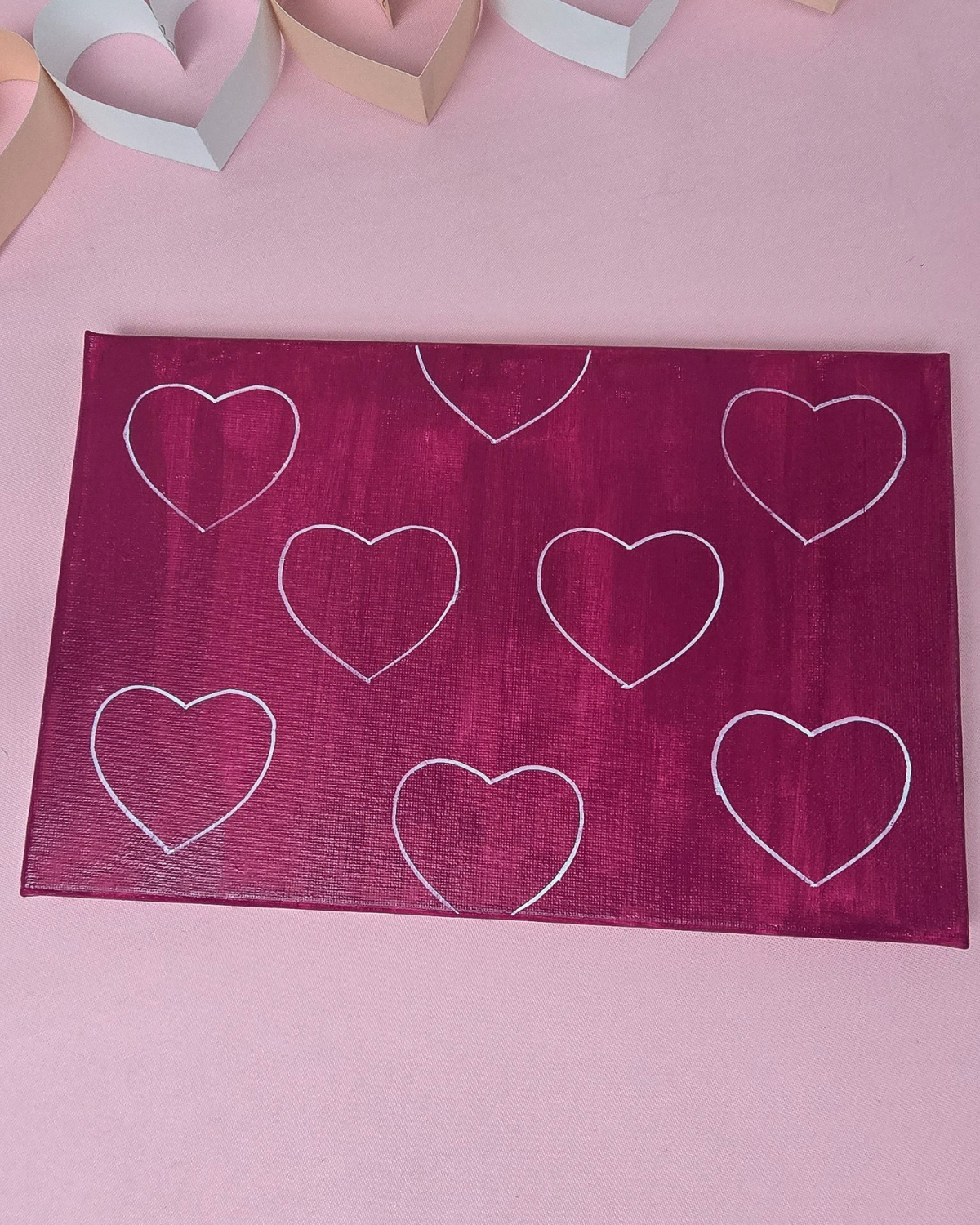 How to Make Textured Heart Canvas Art