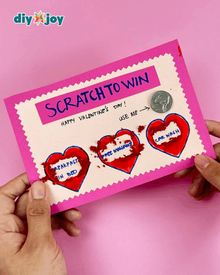 DIY Scratch Card Gift for Valentine's Day - DIY Joy
