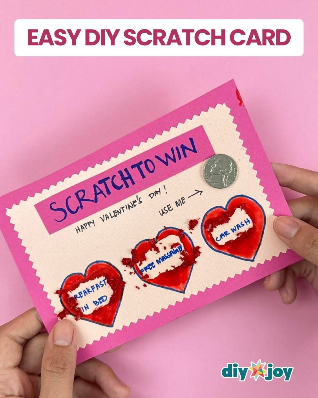 DIY Scratch Card Gift for Valentine's Day - DIY Joy
