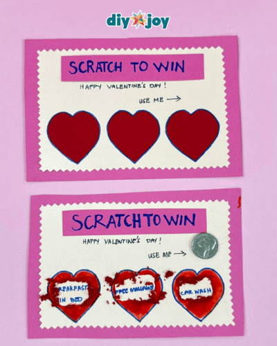 DIY Scratch Card Gift for Valentine's Day - DIY Joy