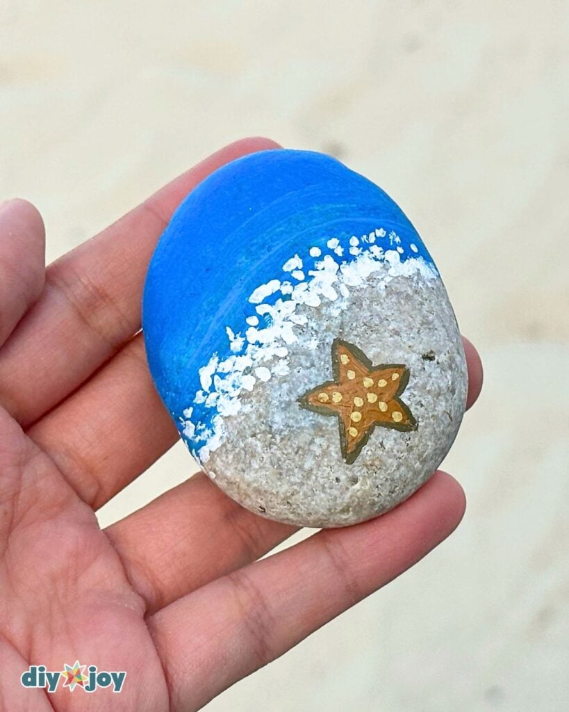 Easy Beach Rock Painting for Beginners