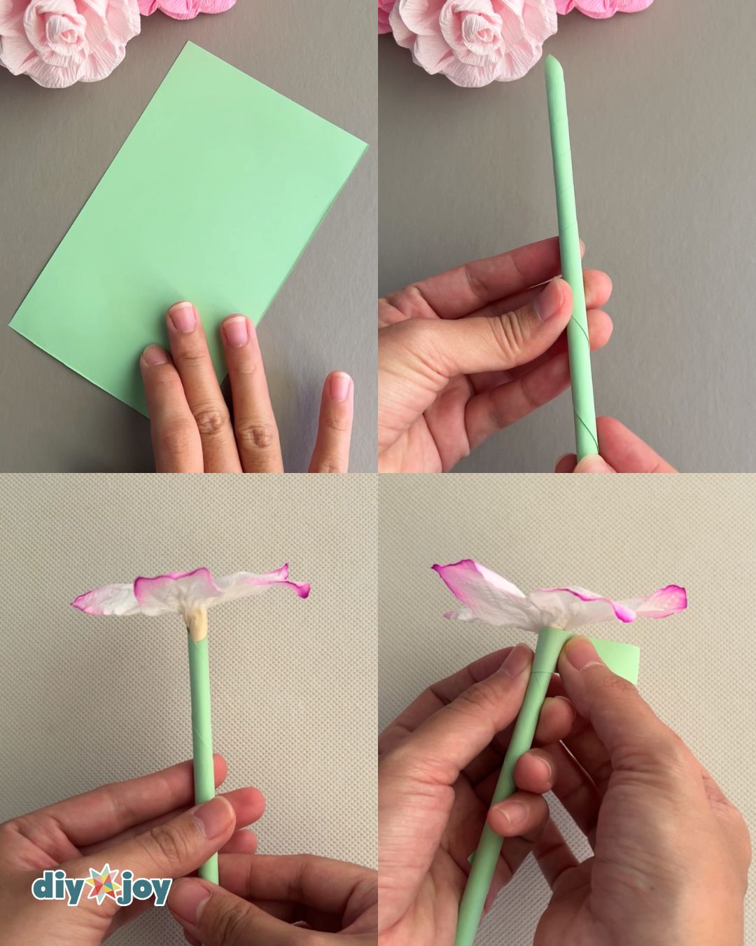 Easy toilet paper flowers
