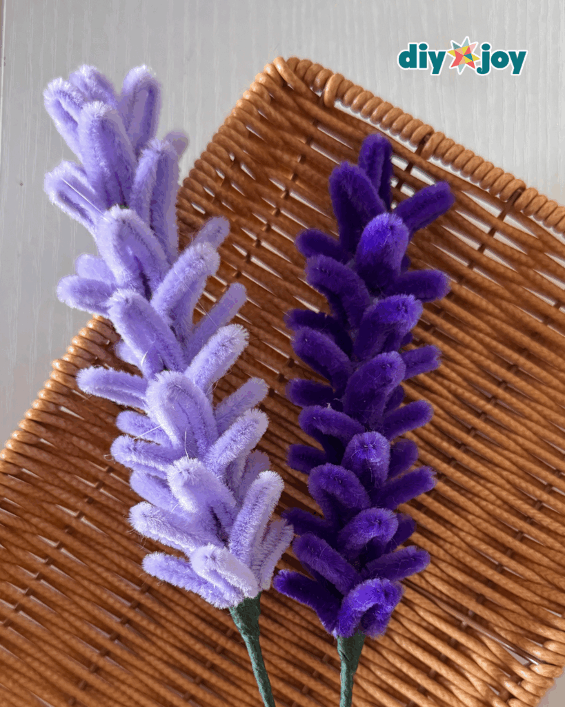 Handmade Lavender Bouquet Using Pipe Cleaners