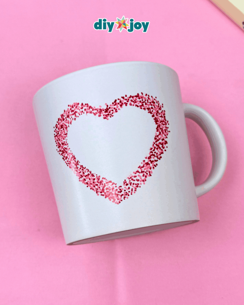 How to Add a Heart Print on a Mug Using Sharpie