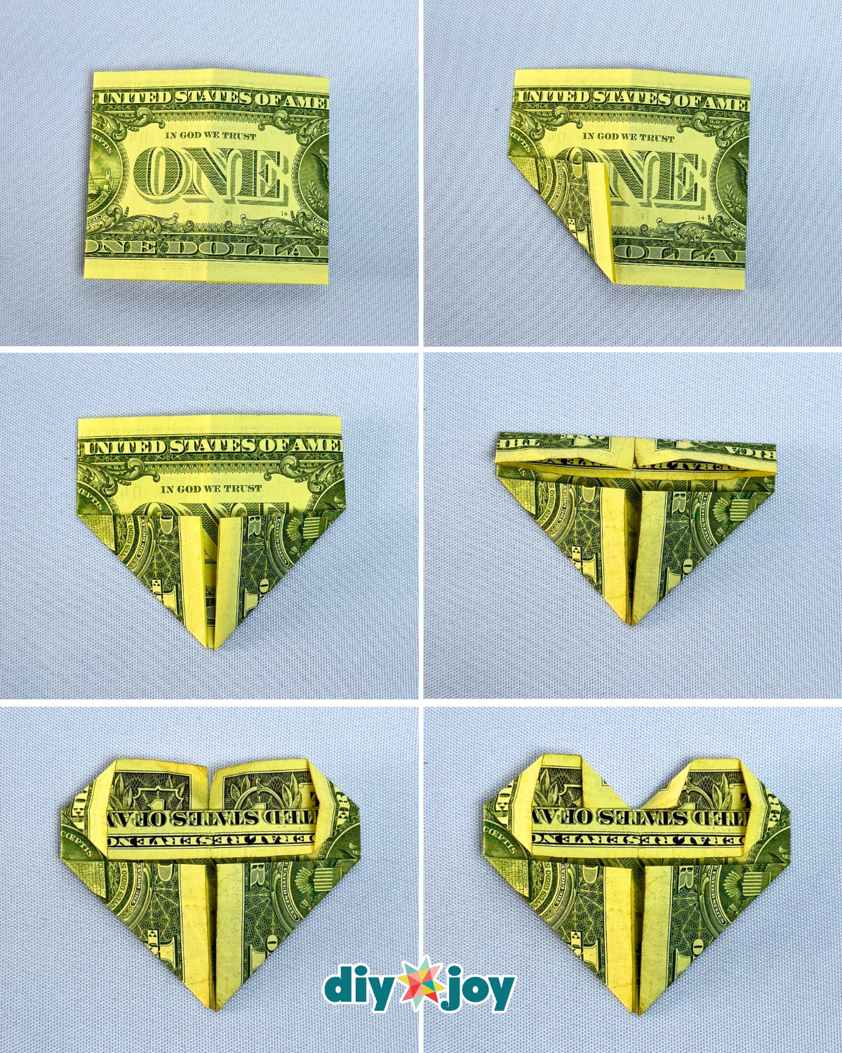How to Fold a Dollar Bill Into a Heart Neatly