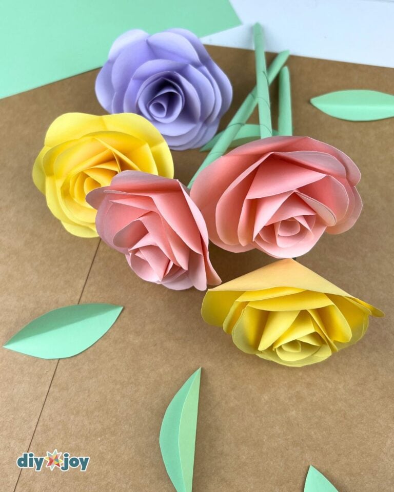 Paper Roses Step By Step Paper Rose Tutorial Step-by-Step - DIY Joy